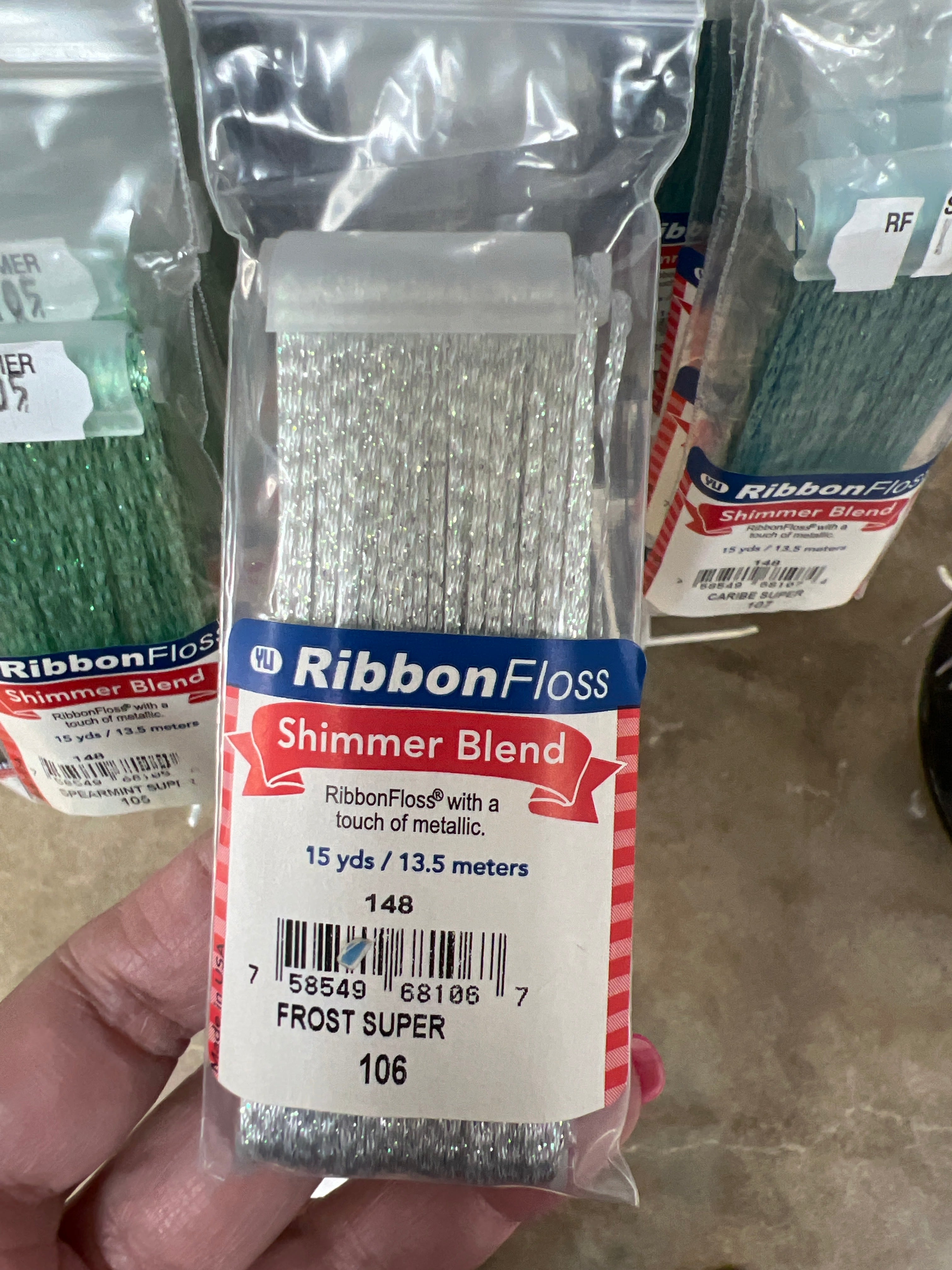 Ribbon Floss Shimmer 148-106 Frost Super