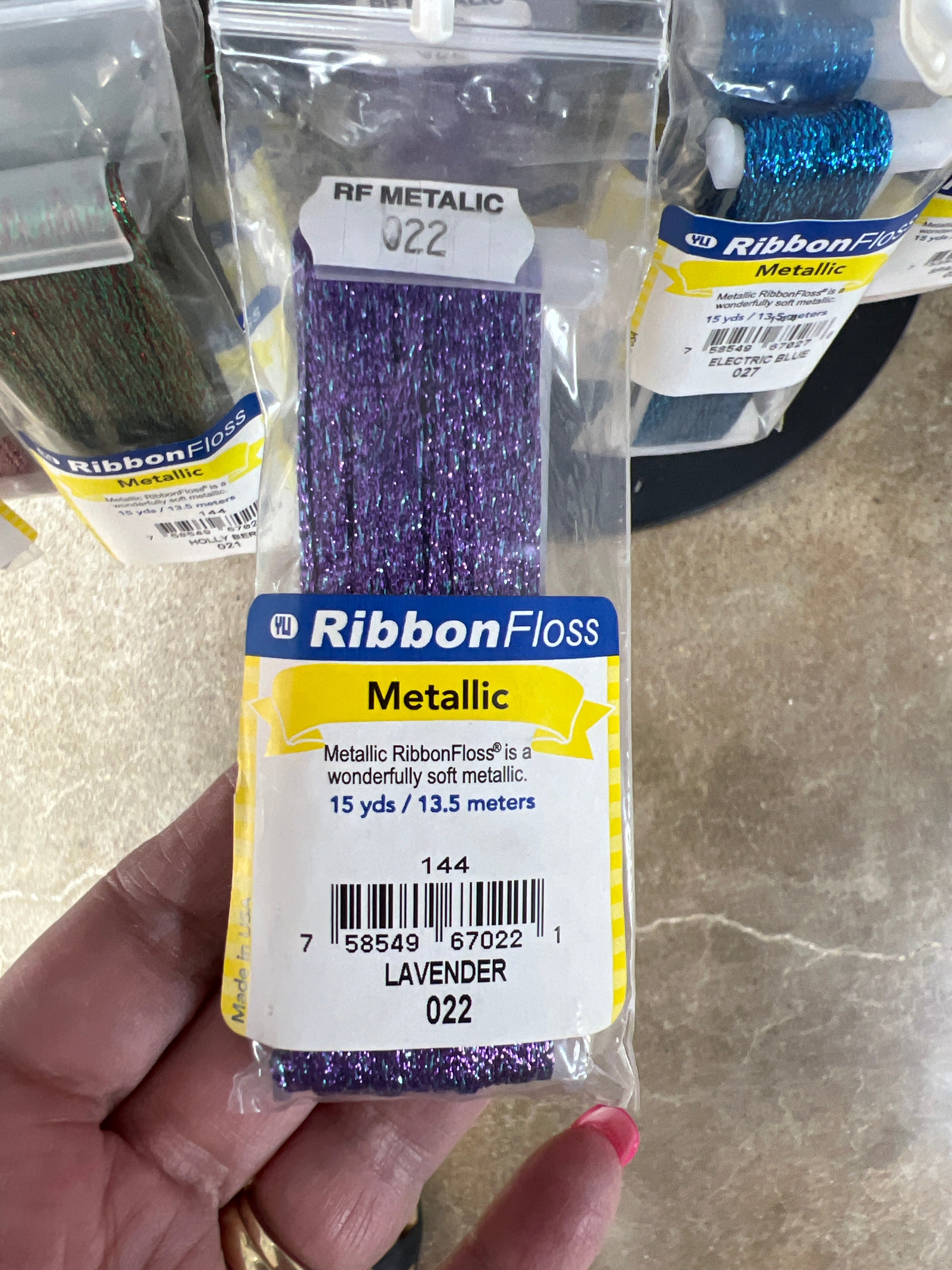 Ribbon Floss Metallic 144-022 Lavender