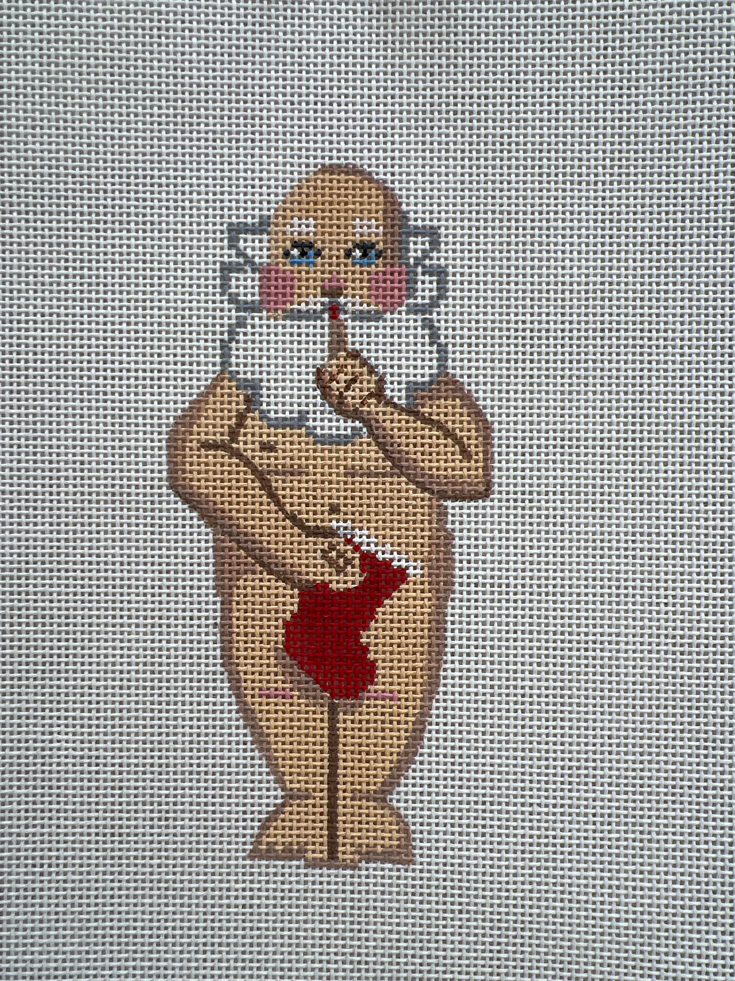Naked Santa w/ Stocking