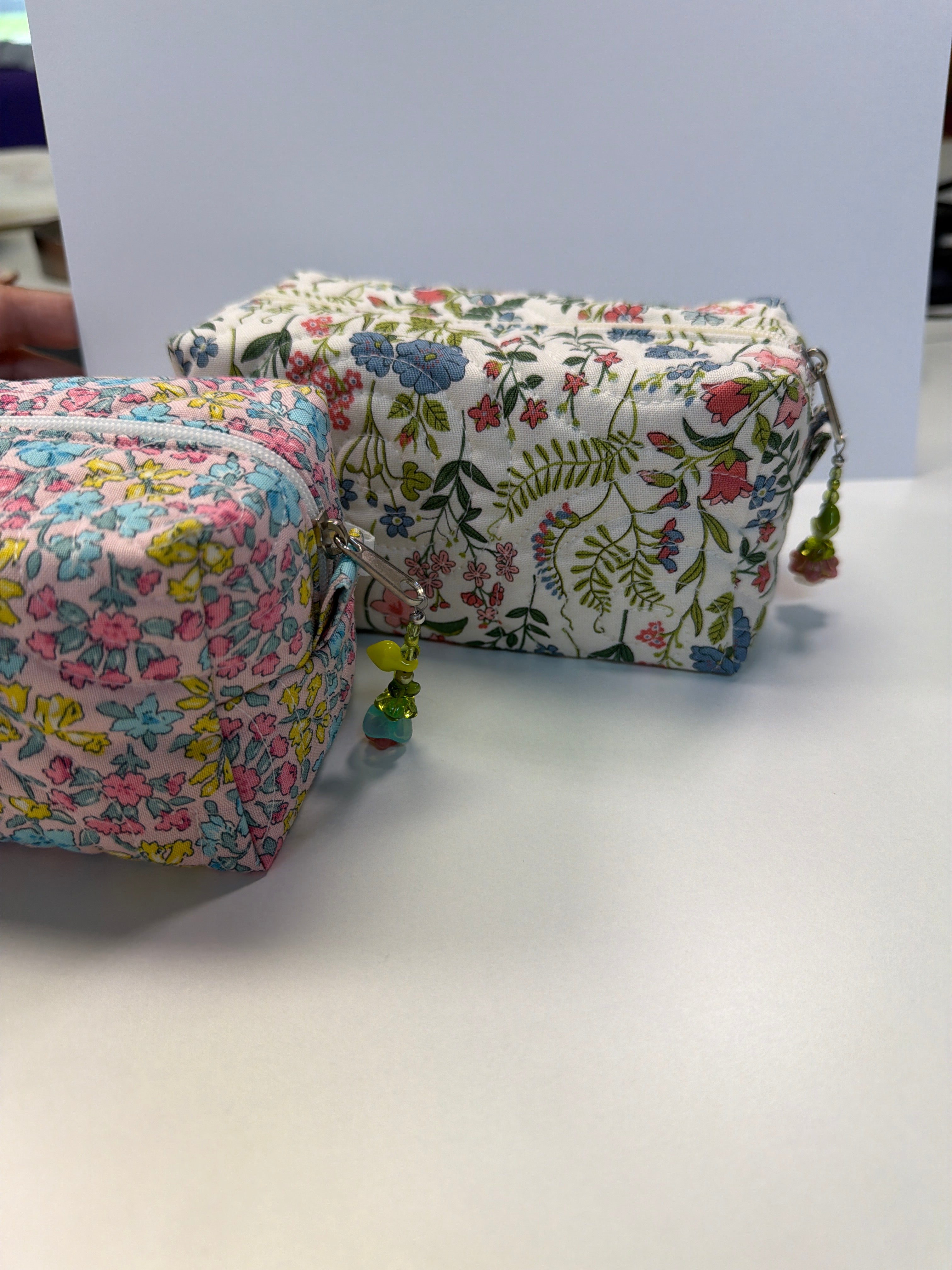 Quilted Zipper Pouch  LG