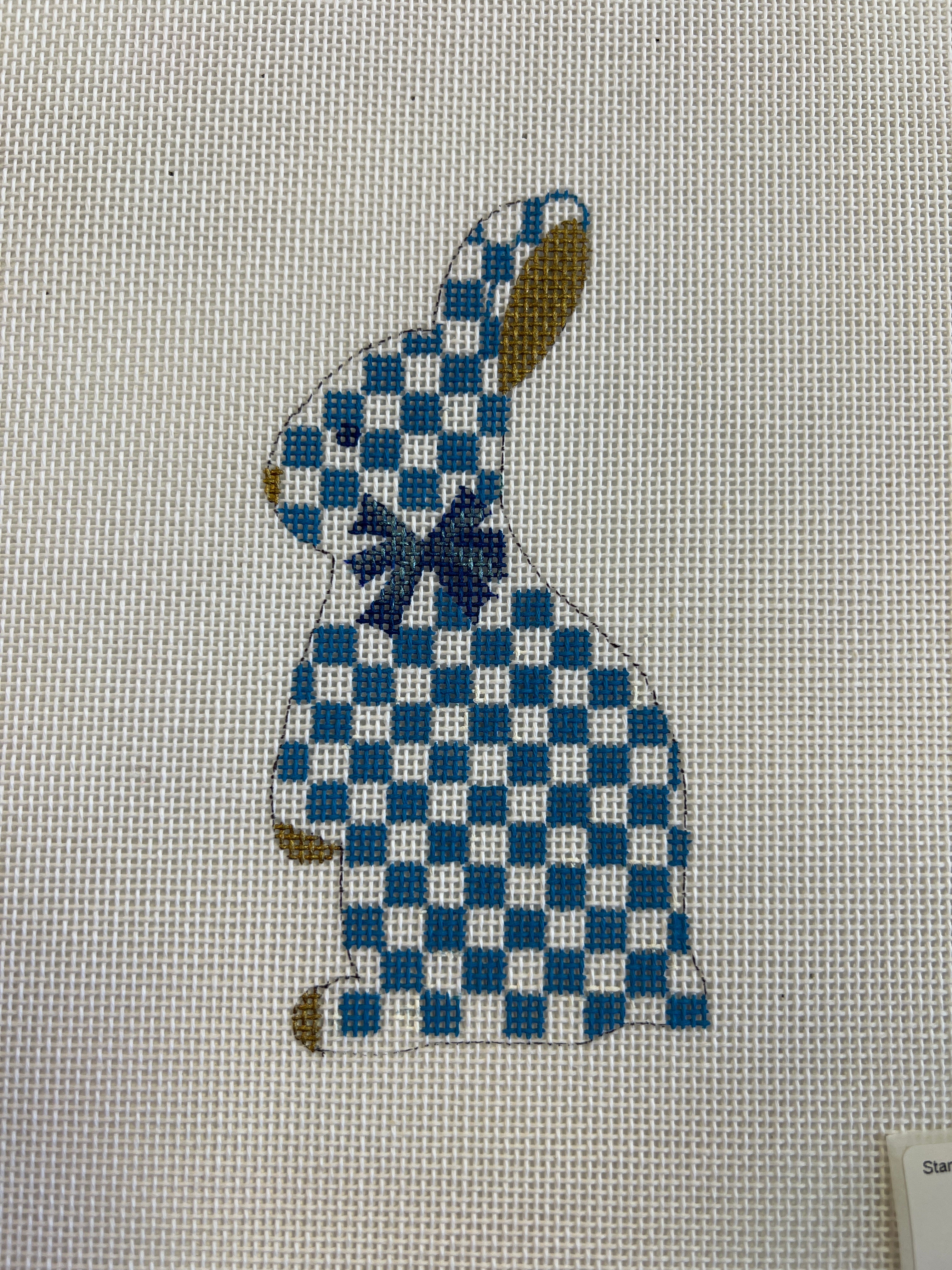 Bunny Blue & White