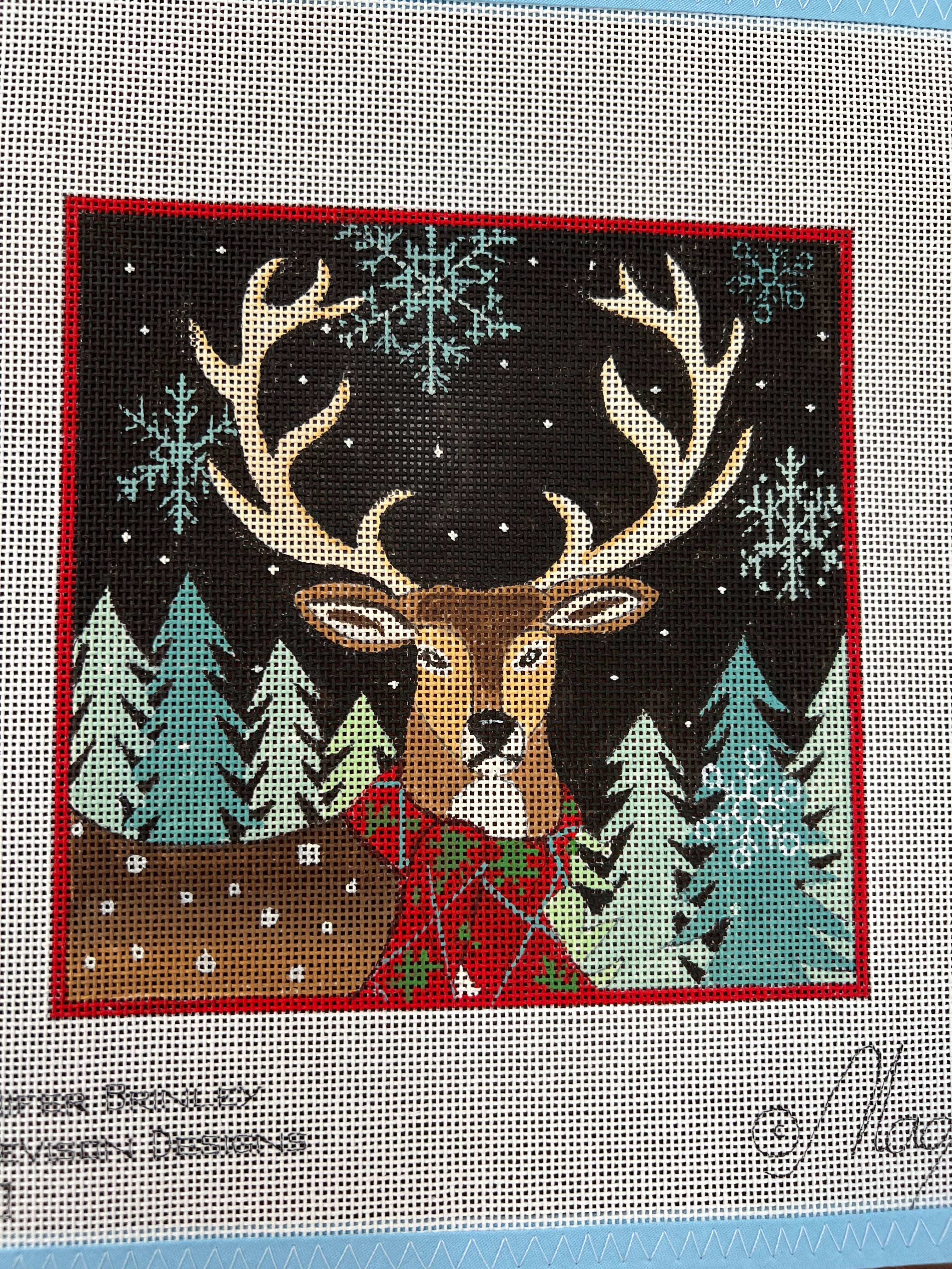 Deer - Red Scarf