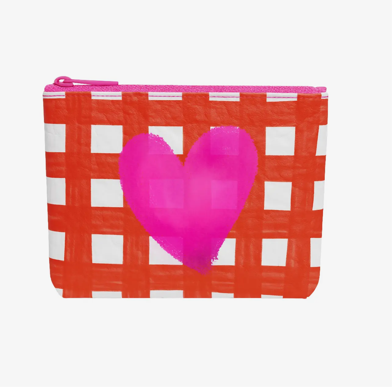 Pouch with pink heart