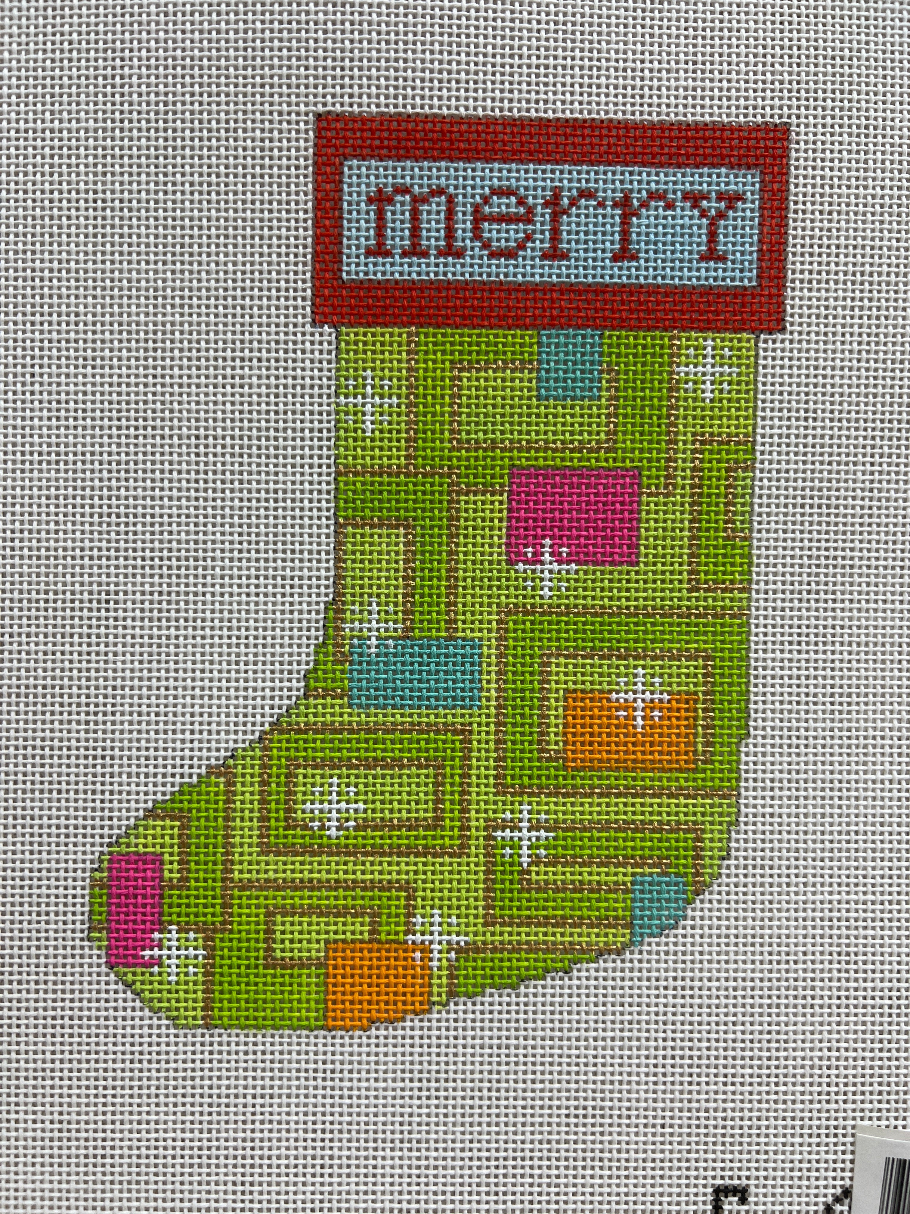 Merry mini stocking