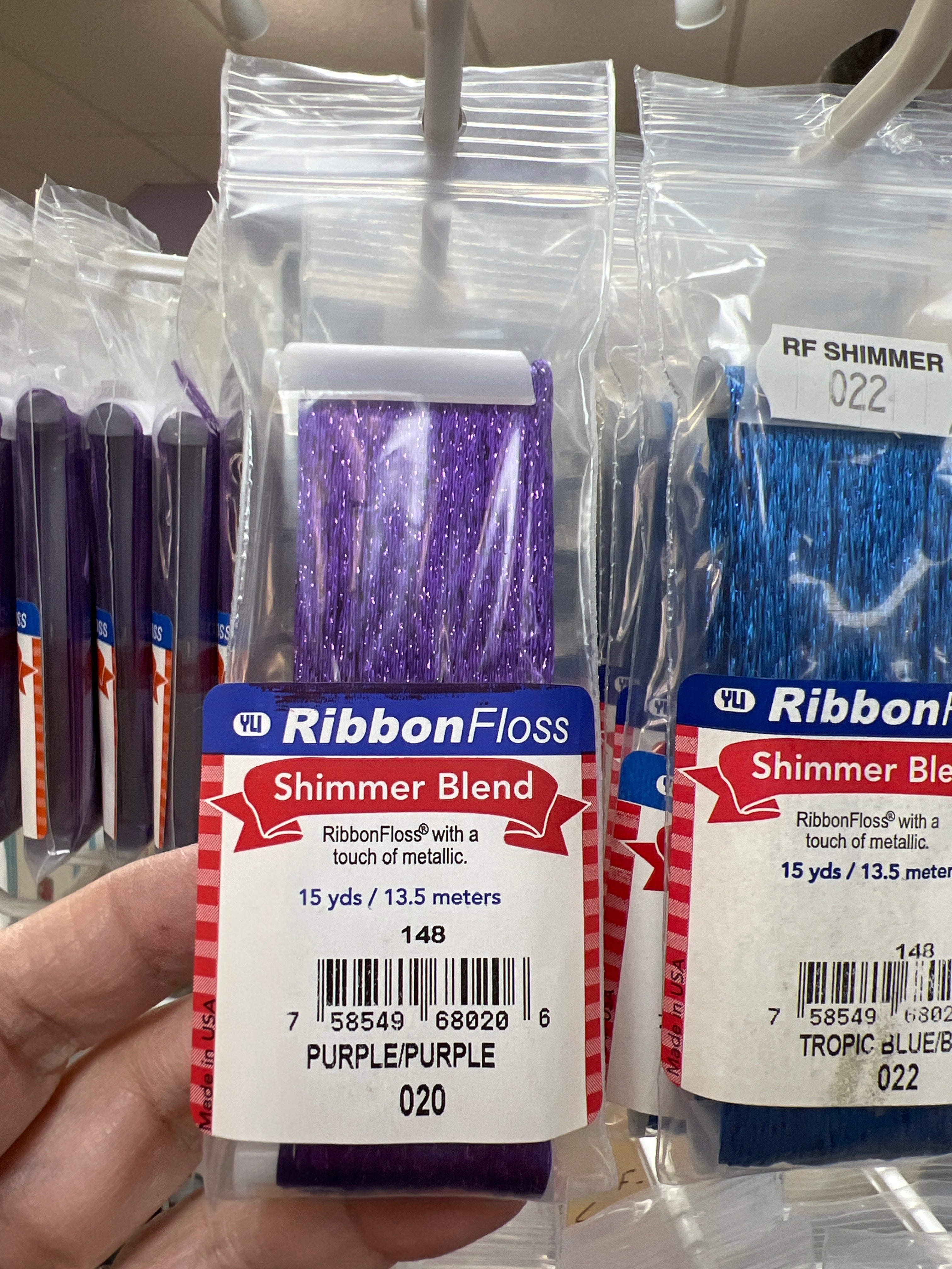 Ribbon Floss Shimmer 148-020 Purple / Purple