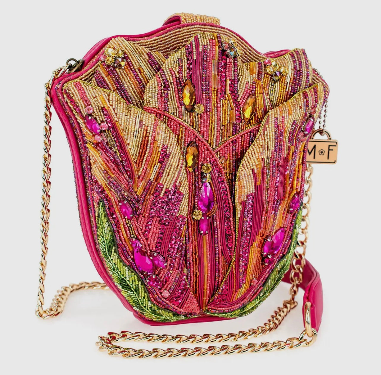 Tulip Beaded Crossbody Bag