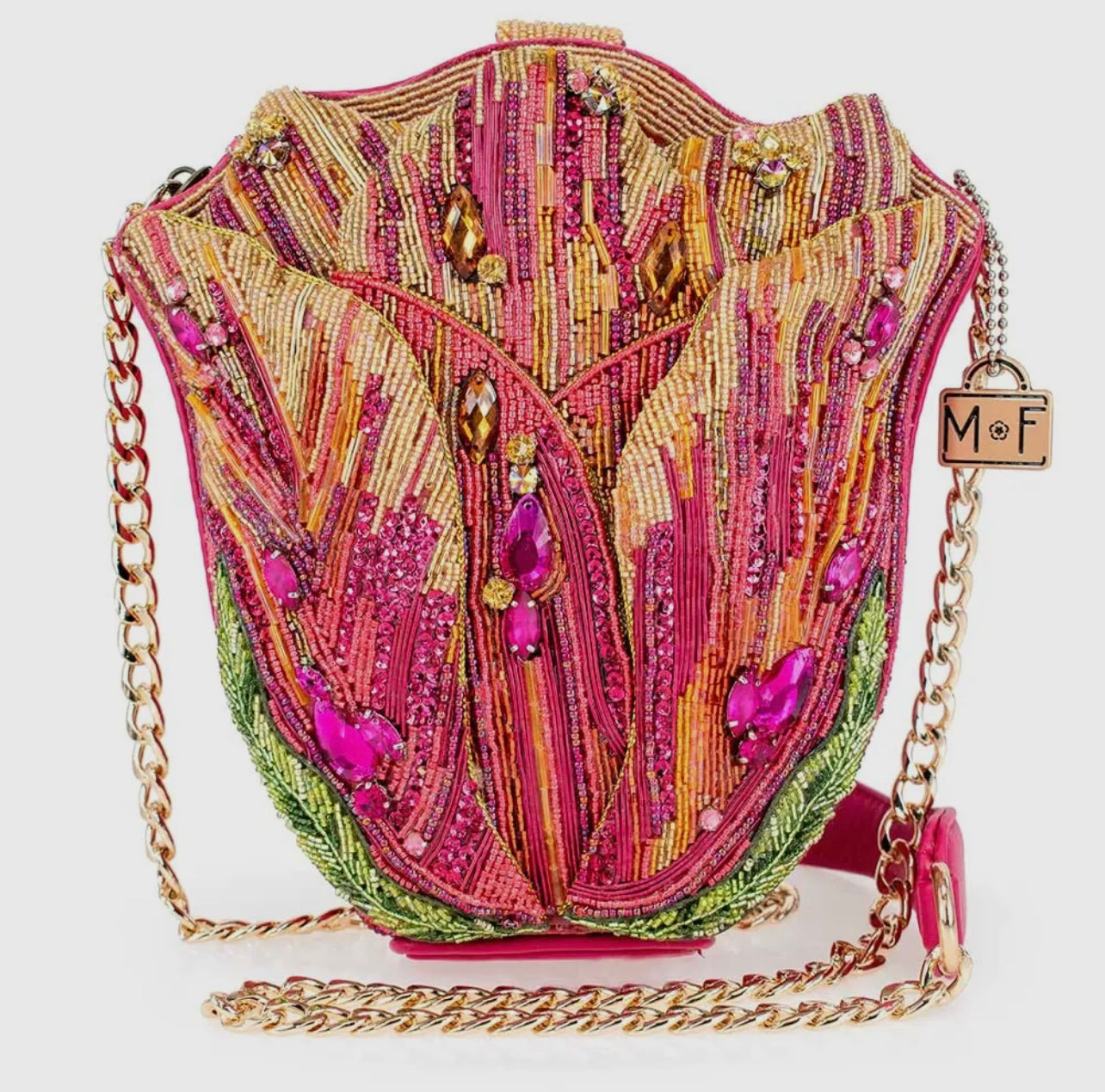 Tulip Beaded Crossbody Bag