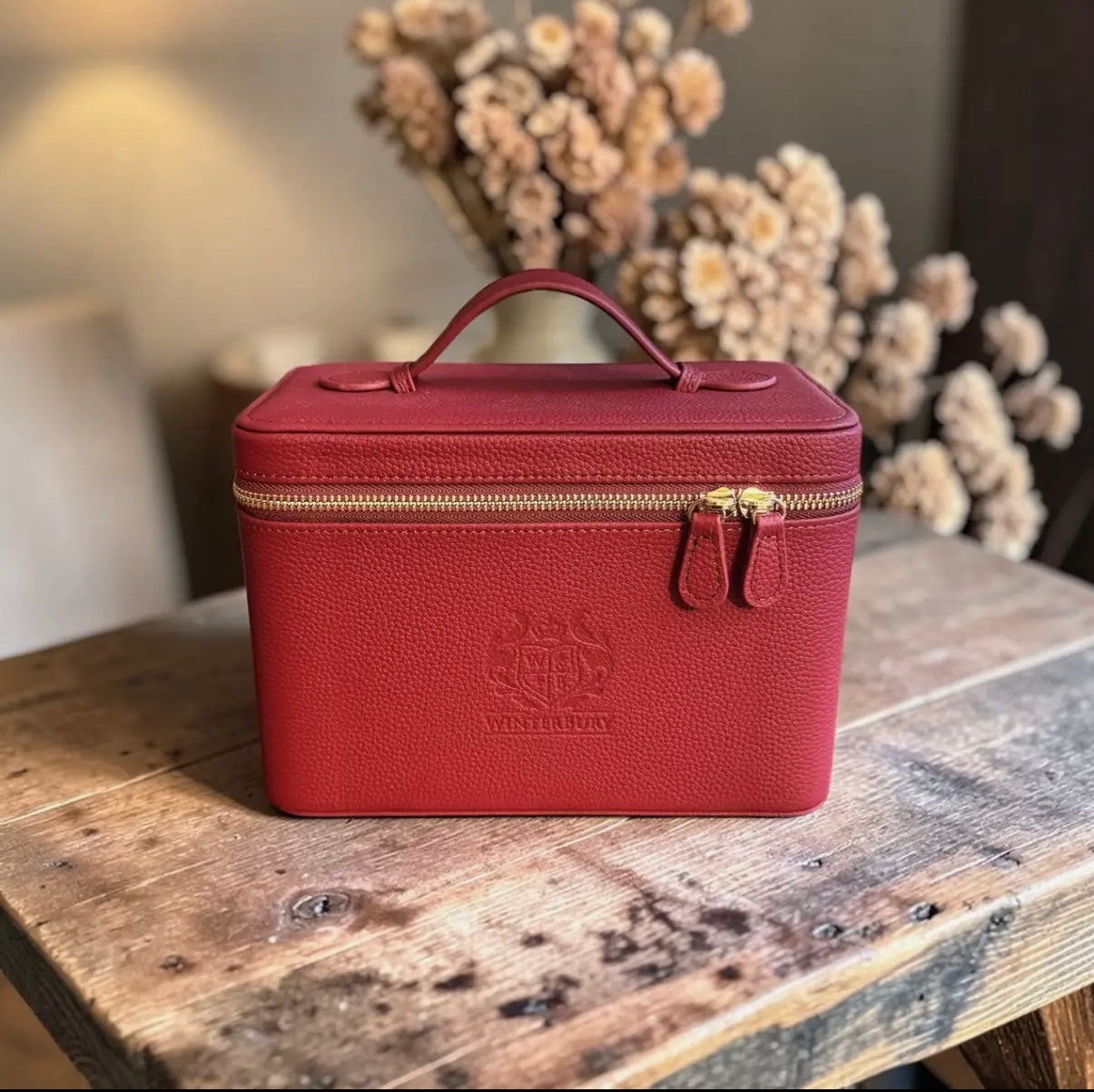 Winterbury Maroon double Tray Case