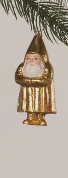 Mini Gold Belsnickle Santa