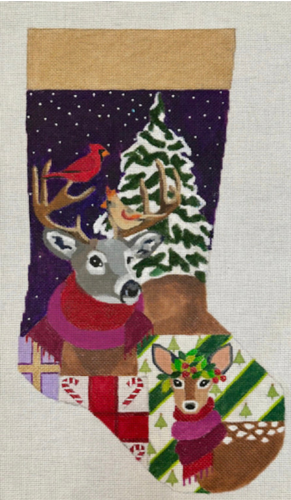 Forest Christmas Stocking