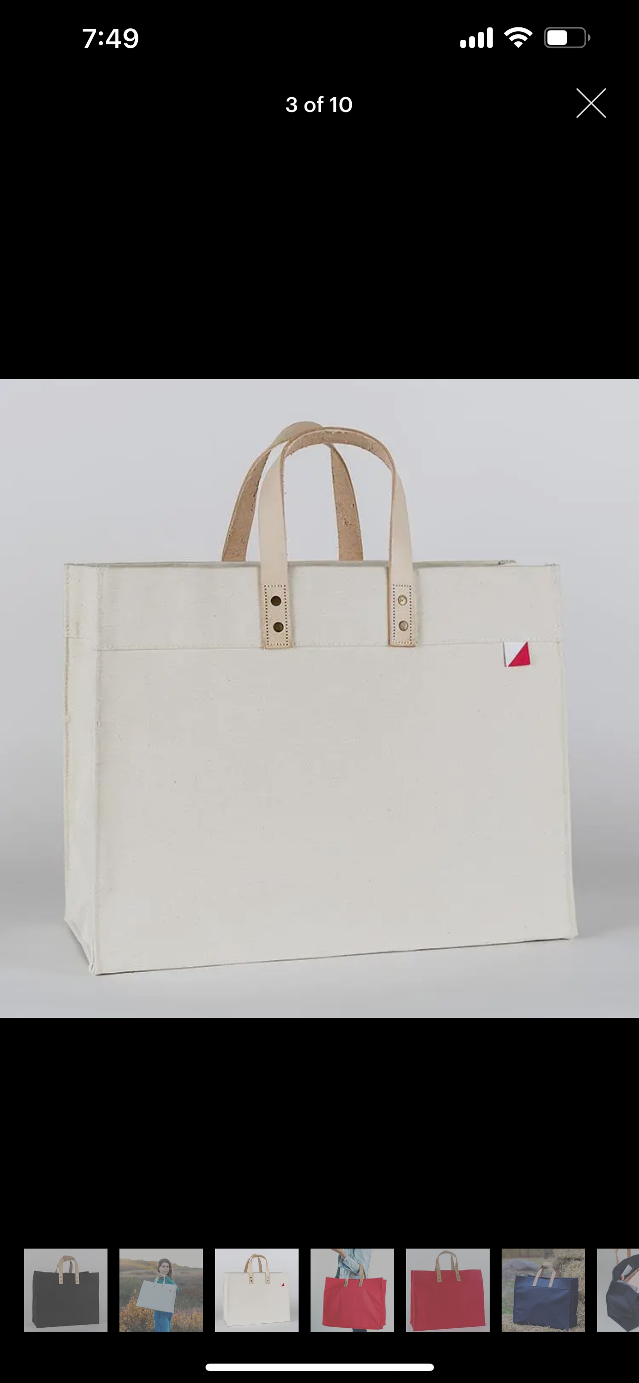 Canvas Box Tote