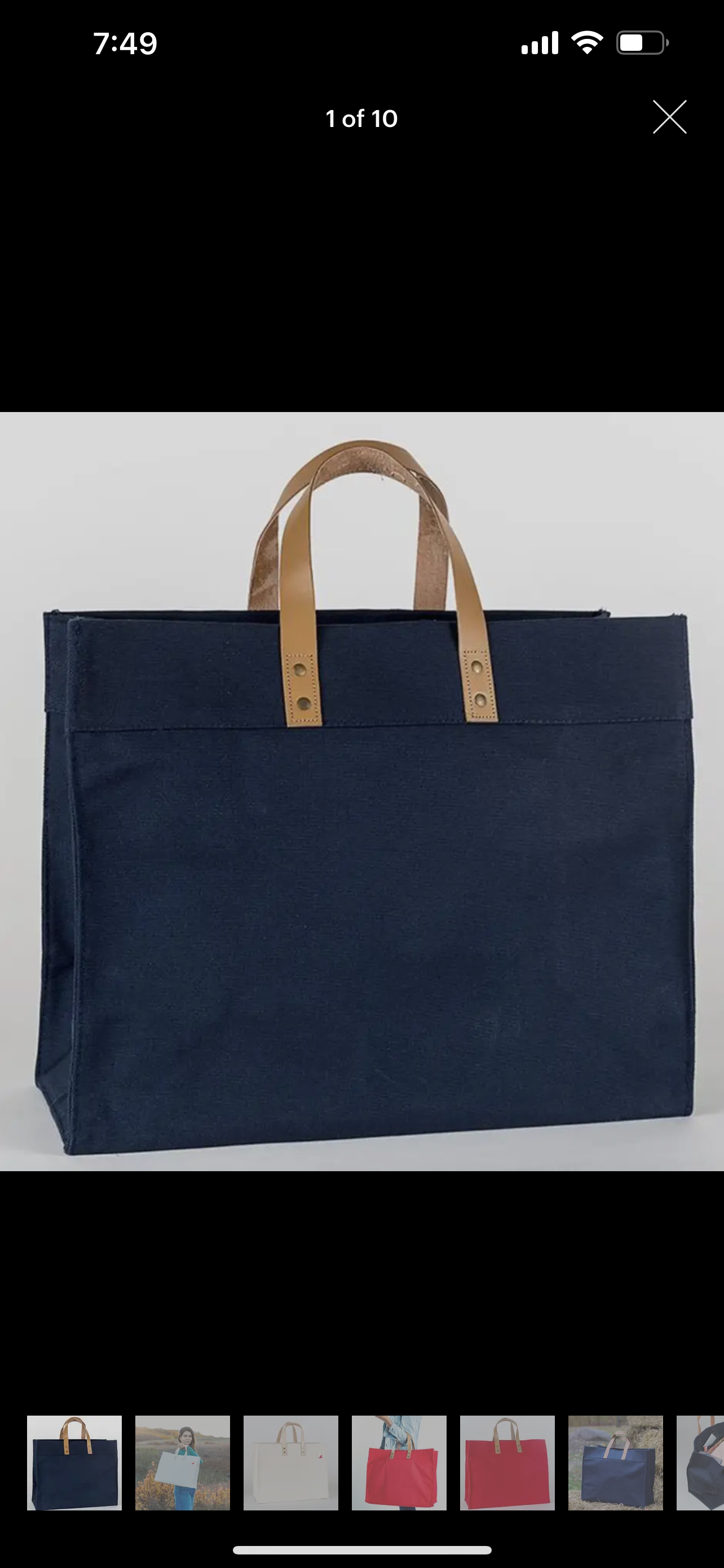 Canvas Box Tote