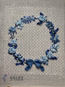 Blue Floral Wreath Class
