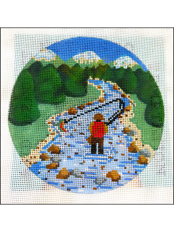 Fishing Scene Round