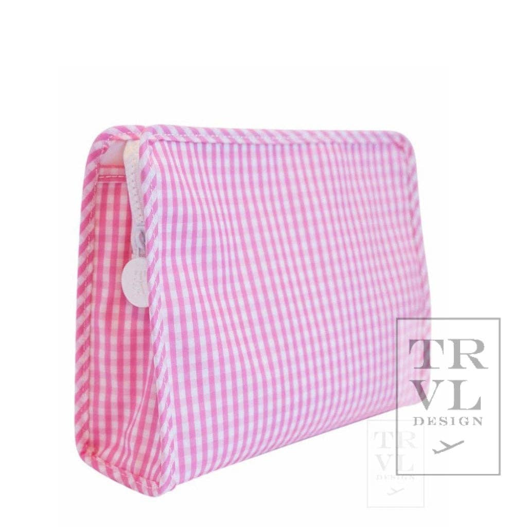 Roadie Medium - Gingham Pink
