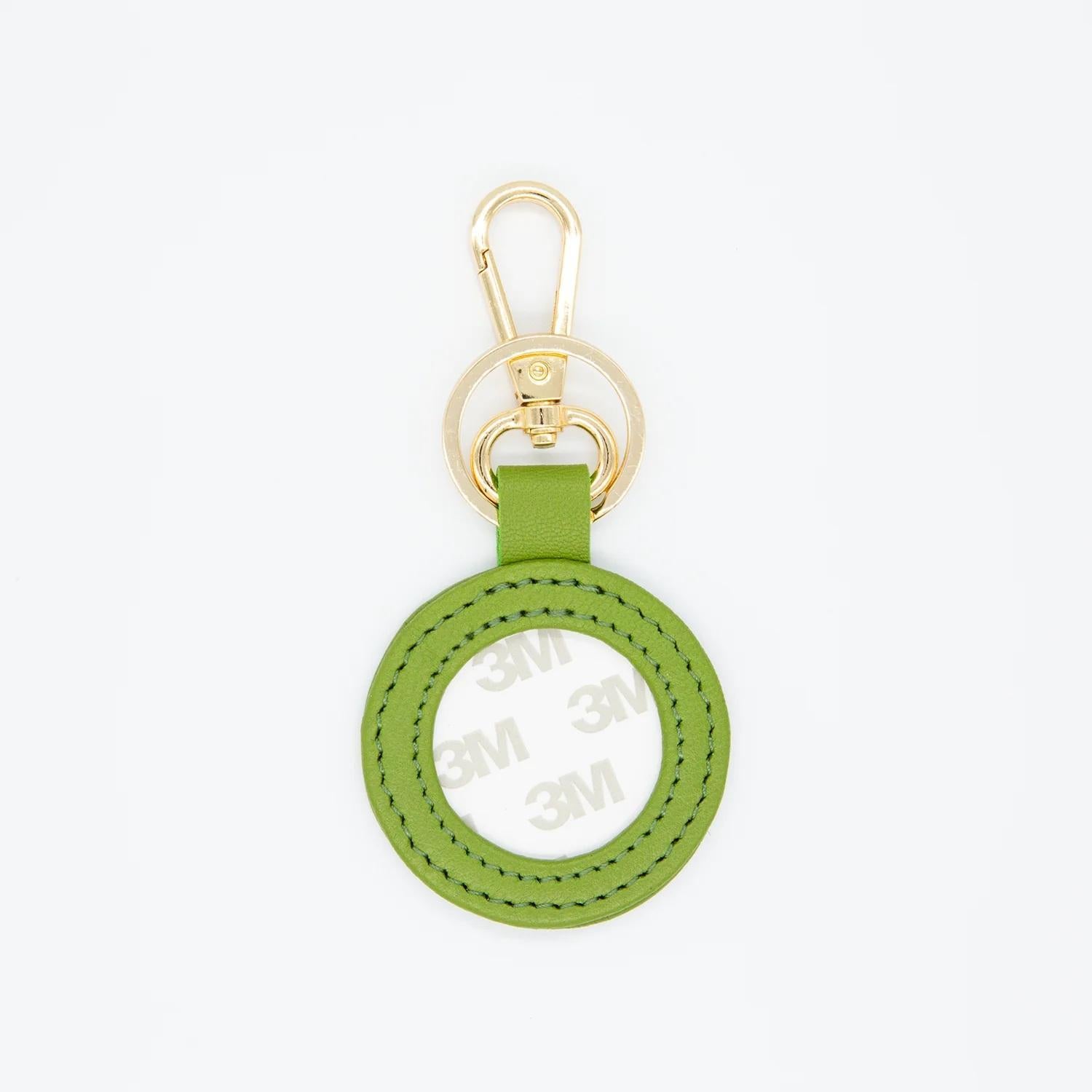 Key Fob w/Planet Earth Leather