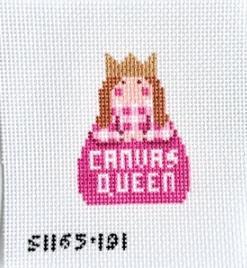Angel themed decorative patch with "CRAZY QUEEN" text