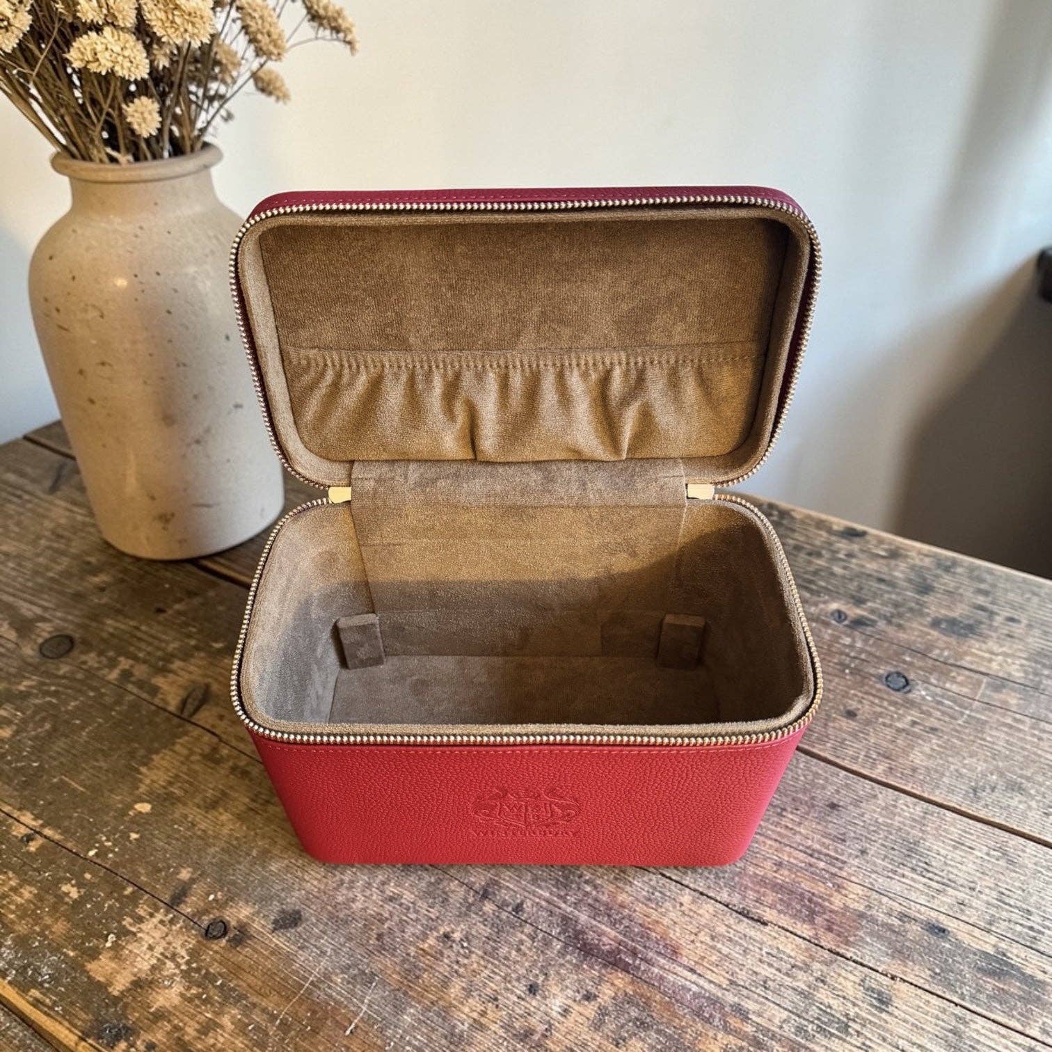 Winterbury Maroon double Tray Case