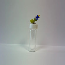 Load image into Gallery viewer, Glass Needle Vial with Flower Beads