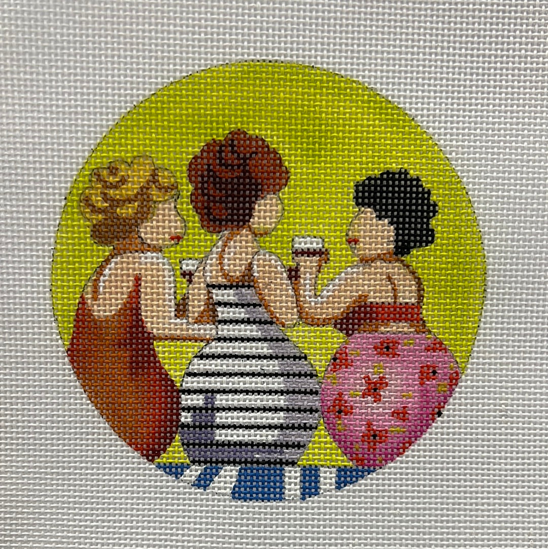 Ladies Drinking Wine