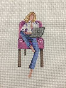 Girl on Computer