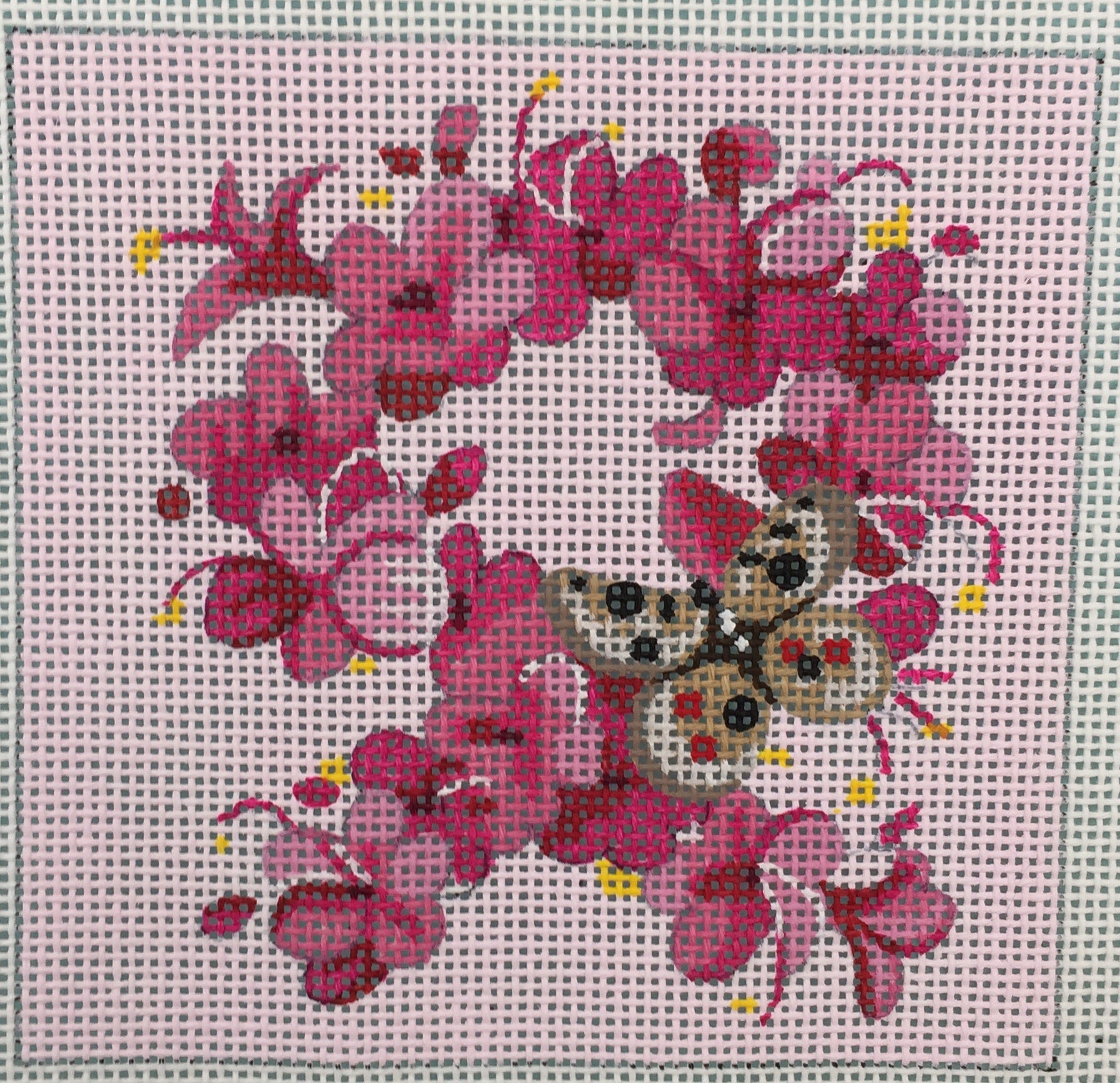 Floral Pink Ribbon