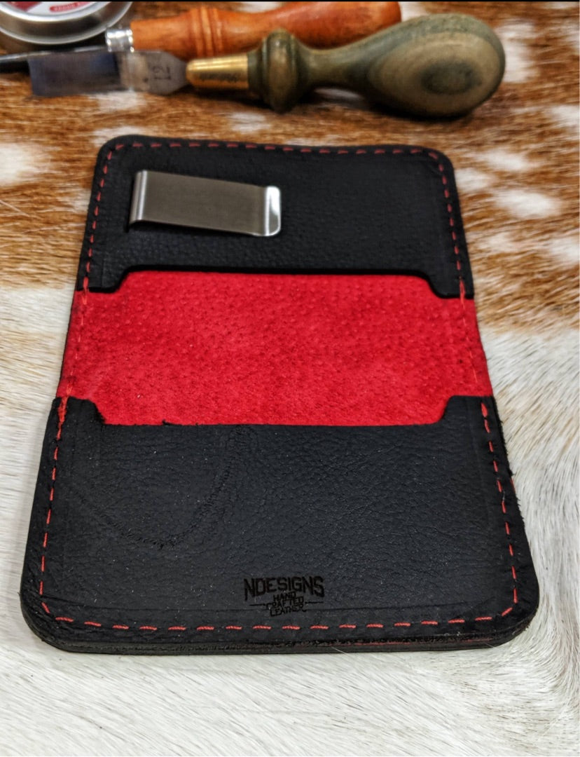 Fireman Red Leather Wallet