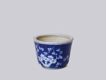 Load image into Gallery viewer, Tiny Blue and White Porcelain Plum Cachepot