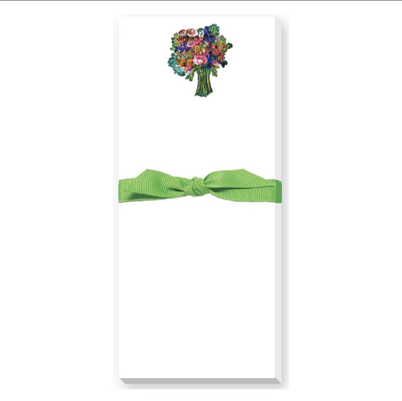 Flower Bouquet Skinnie Notepad