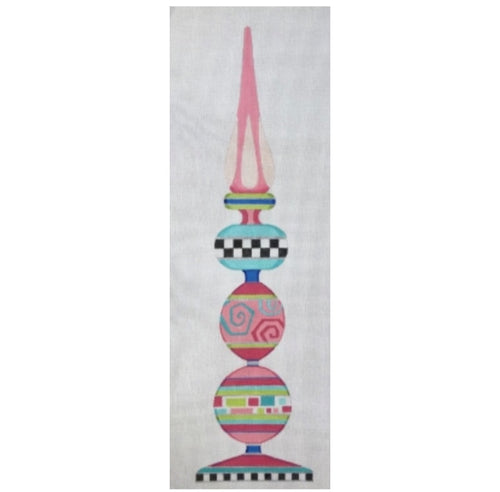 Pink & Green Finial 22 inch