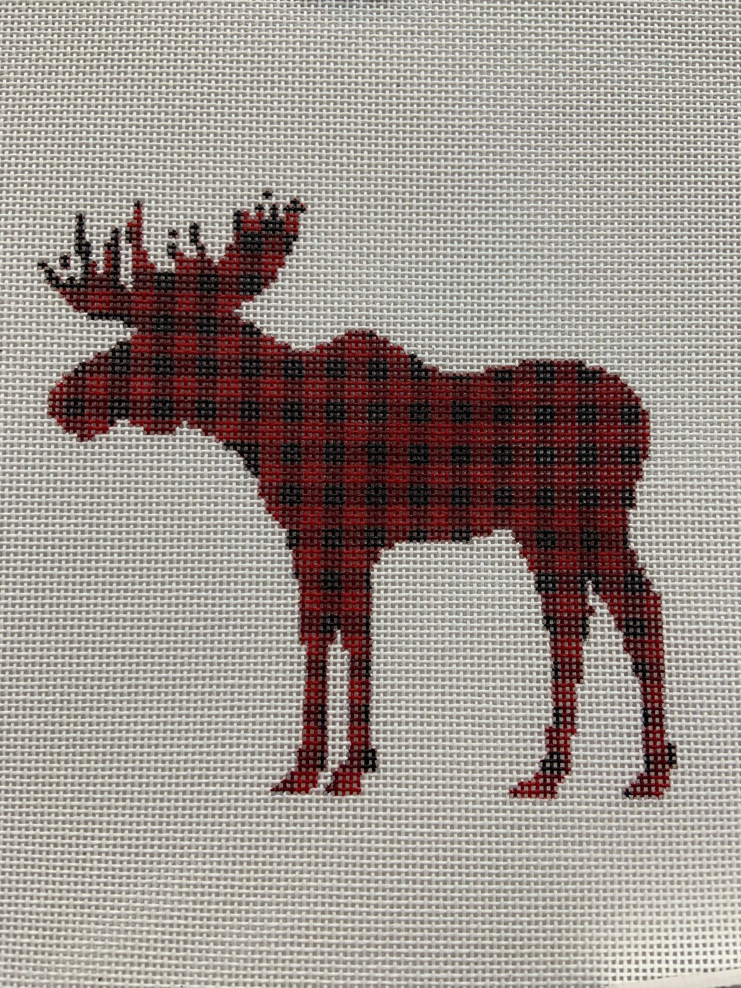 Buffalo Plaid Moose