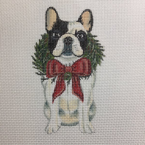 Holiday Frenchie Ornament