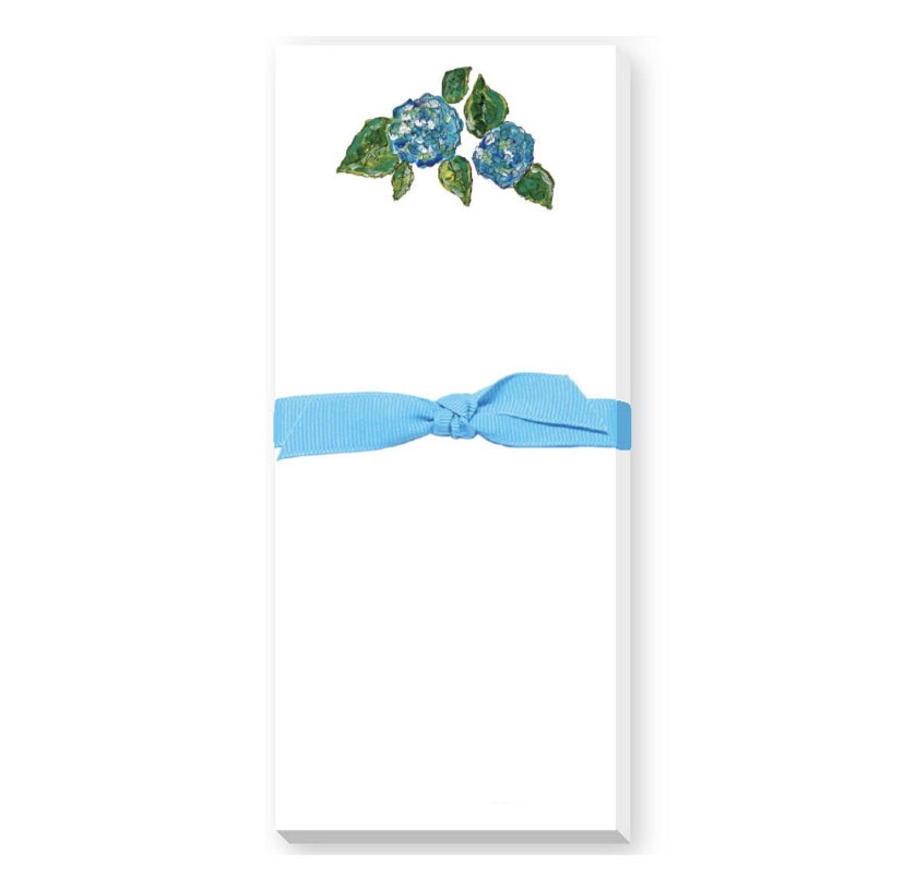 Blue Hydrangea Skinnie Notepad